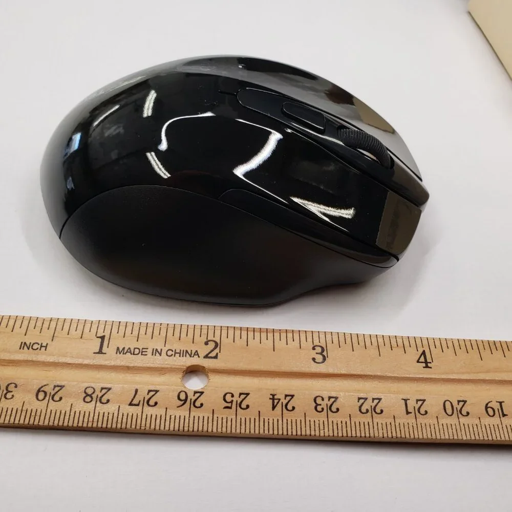 TECKNET Wireless Mouse (2.4G) USB Black for PC MAC. TK-MS009 Rechargeable.